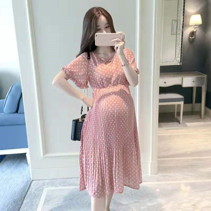 Wave Point Maternity Dress - Embrace Comfort and Style
